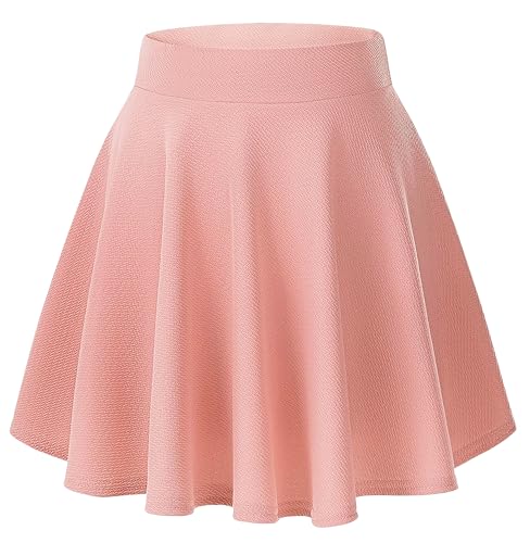 Faldas elásticas hasta la rodilla para niñas con pantalones cortos interiores cómodos
