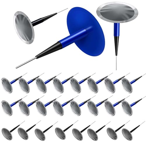 Image of 24PCS Car Tire Patch Kit Rubber Tire Repair Patch Mushroom Tire Plugs | Puncture Repair Plug for Car Truck Motorcycle Bike Tire Repair Patch Tools (0.16 x 1.42, 0.24 x 1.89, 0.35 x 2.36 in)