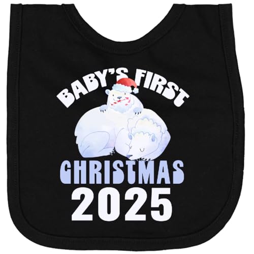 inktastic Baby's First Christmas 2025 Newborn Bib