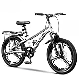 Bicicleta de Montaña de 22 Pulgadas Rueda de Radios de Una Sola Velocidad Rueda Integrada Freno de Disco Doble Mecánico Multicolor C1,22 Inches