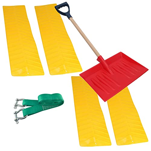 Corde de remorquage 8T et tapis antidérapants pour sortir des sols meubles