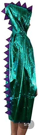 Attitude Studio Metallic Spike Cape Hooded Scale Dragon Dinosaur Cloak 40 Inch