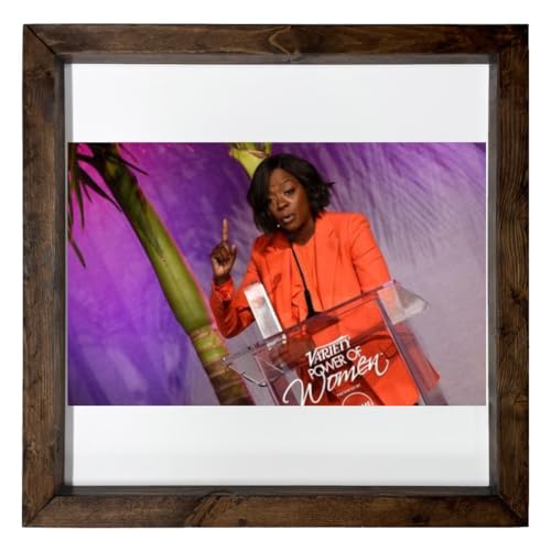Boss Hog Viola Davis - 12X12 Full Color Photo Sign with Wood Frame PTR #G1117894