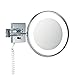 Produktbild Decor Walther BS 25 PL/V Wandkosmetikspiegel beleuchtet, Chrom 4000K 400lm 5-fache Vergrößerung