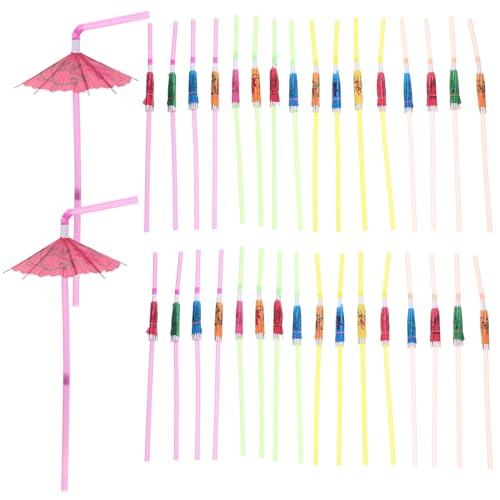 Abaodam 100 pcs Pitillos de Papel Diseño Floral miniatura 1