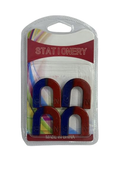 Levin U Shape Horseshoe Magnets for School Educational Teaching Projects 4Pcs