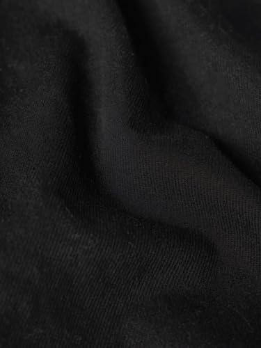 Image of The Souled Store Denim Jacket: Onyx Men and Boys Full Sleeves Spread Collar Black Solid Cotton Oversized Fit Durable Lightweight Everyday Denim Jacket