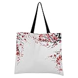 ❤ Dimensiones de las bolsas de lona: 50 cm x 43 cm (largo x ancho), asa de 64 cm – (25.2 pulgadas), longitud total es lo suficientemente larga como para llevar esta bolsa en el hombro, la capacidad es muy grande. 