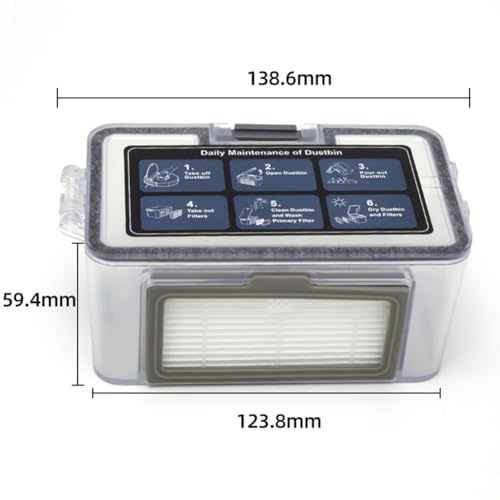 For BR150 BR151 Robot Vacuum Cleaner Dust Bin Box Replacement Spare Parts Accessories