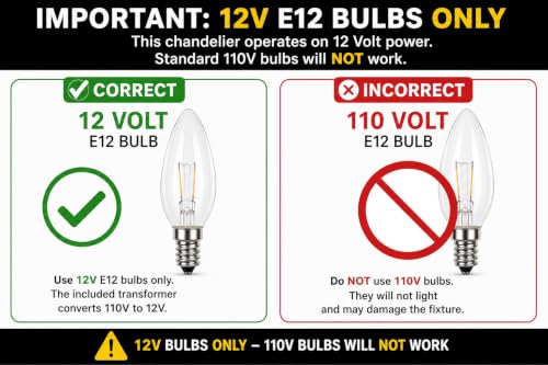 Image of Outdoor 12V Plug-in 6-Light Crystal Chandelier, Black