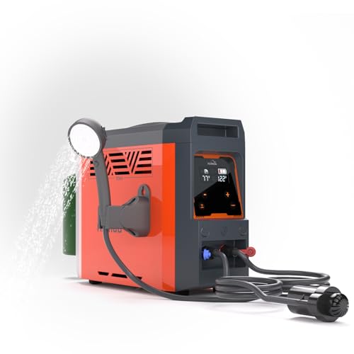 Hillhub Portable Propane Water Heater for Camping, Instant Hot Water
