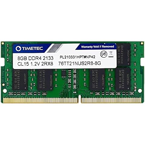Timetec 8GB DDR4 2133MHz SODIMM Memoria RAM para Laptop Cover