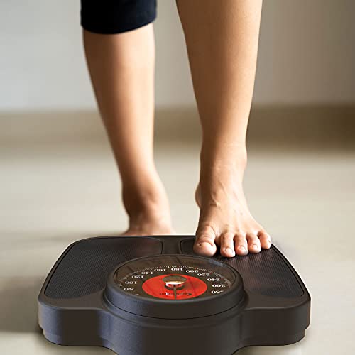 Adamson A23 Bathroom Scales - Up to 160kg, Anti-skid Rubber Surface, Extra Large Numbers - High Precision Weighing Scales for Body Weight - Durable with 20-year Assurance - NEW