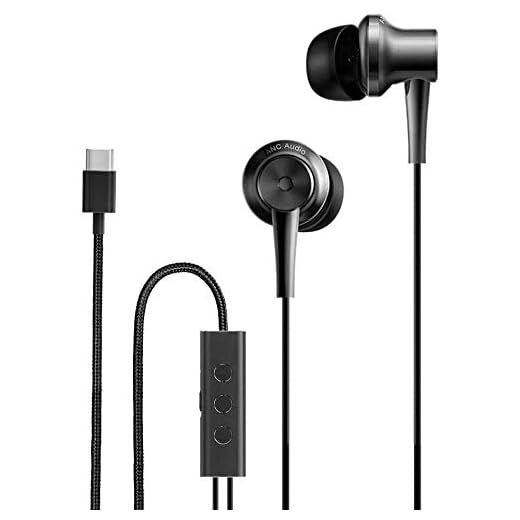 Xiaomi Mi ANC Type C - Auriculares USB Tipo C - Auriculares de Diseño - Impedancia 32 Ohmios - Sensibilidad 113dB - Micrófono Incorporado - Cancelación Ruido Activa Micrófono (Versión Europea)