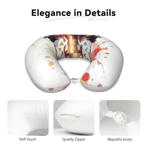 Almohada Cervical Espuma Memoria 30x25x5 cm para Viaje miniatura 2