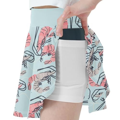 Girls Skorts High Waist Athletic Skirts with Shorts Shrimp Stretchy Teens Performance Tennis2