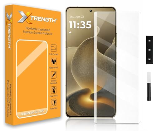 Image of Advanced HD+ Tempered Glass Gorilla Screen Protector Designed for Motorola Signature - Full Screen Coverage with Easy Installation Kit (Anti-Scratch)