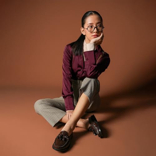 Image of Theater Women SherlocksTassel Loafers | Slip-On Mule Style with Soft Leather Finish | Comfortable & Stylish Flats for Work, Travel, and Casual Outfits
