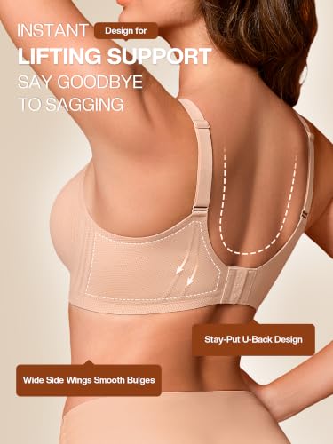 Image of Wireless Jelly Bras for Women No Underwire with Support - S-2XL