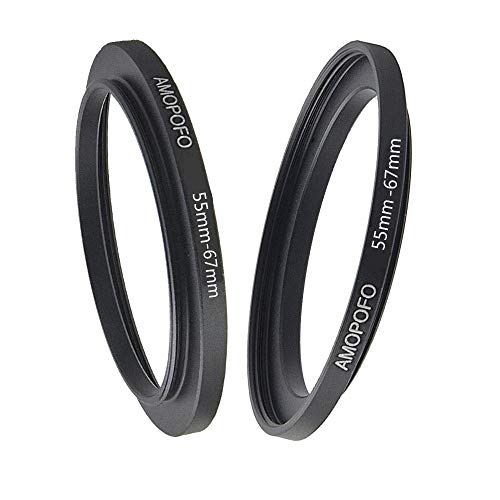 Image of 55mm to 67mm Step-Up Ring Filter adapter /55mm to 67mm Camera Filter Ring for 67mm UV,ND,CPL,Metal Step Up Ring