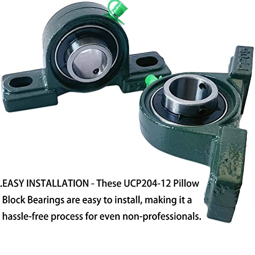 2 Pack Ucp205-16 Pillow Block Mounted Ball Bearing - 1" Bore - Solid Cast Iron Base - Self Aligning #TOP5