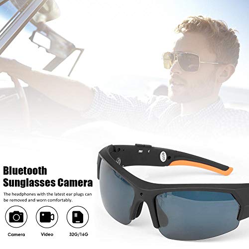Rvest Kamera Brille,Brille Kamera,Bluetooth Sonnenbrillen Kamera Tragbare Bequeme Sportkamera 1080P HD Video Recorder… – Bild 6