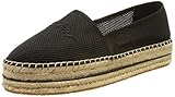 Tommy Hilfiger Damen Th Textured Flatform Espadrille Sneaker, Schwarz, 37 EU