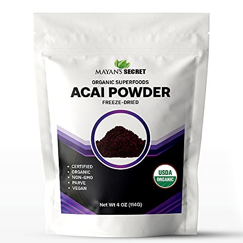 Mayan's Secret - Organic Acai Powder Freeze-Dried - 4oz (114g) | ...