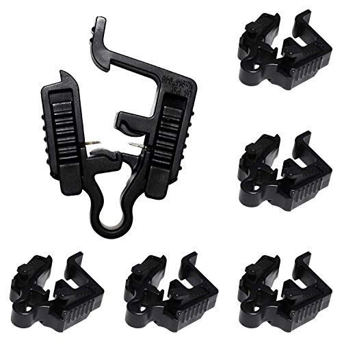 BEEZOK 6 Pack Low Voltage Landscape Light Connector for Low Voltage Lighting, UL Listed 100% Waterproof Cable Quick Clip Connector, Splice Connector, Connector Tools & Accessories