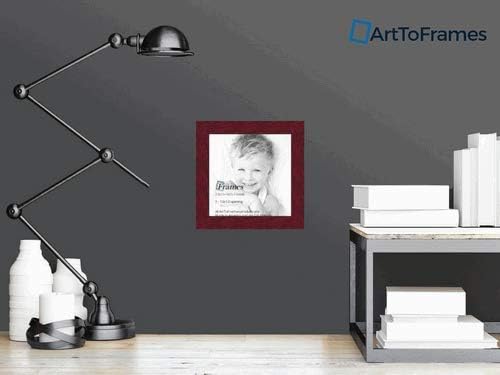 ArtToFrames 13x13 inch Rich Mahogany Frame Picture Frame, 2WOMFRBW74039-13x13
