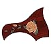 BQLZR Mahogany Wooden Guitars Pickguard Cover with Armrest for 39-41 inch Pack of 2