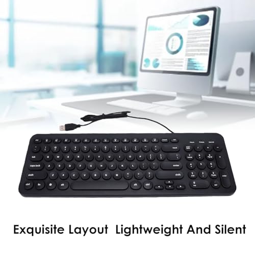 Clavier USB filaire multimedia compact pour travailler en open space et bureau - 3