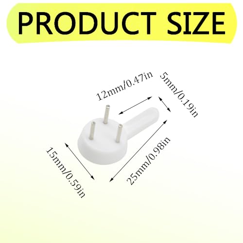 Image of 100 PCS Picture Hanging Hooks Plastic Invisible Nail Hangers Concrete Wall Hooks Hardwall Picture Hangers Picture Hook for Photo Frame Decorations (XK-SL /25x15x5mm)