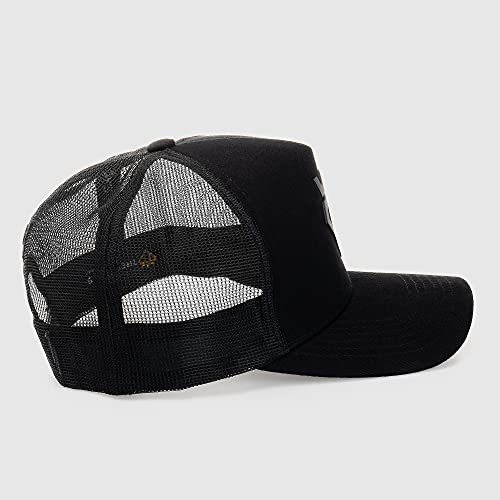 Boné Trucker All Black Trendboys Diamond Aba Curva