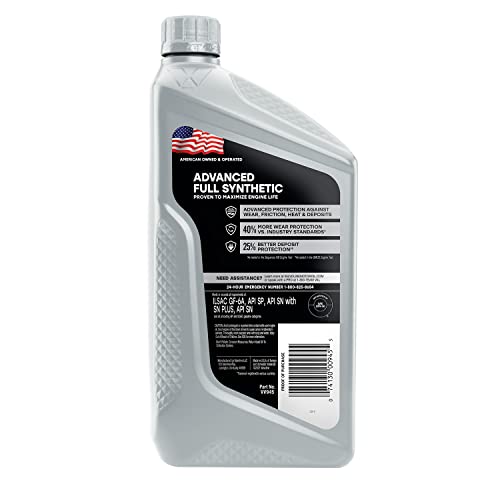 Image of Valvoline Advanced Full Synthetic SAE 20W-50 Motor Oil 1 QT (Pack of 2)