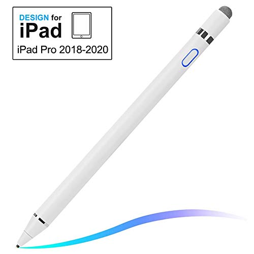 RHESHINE Stylus Stift für Apple iPad Aktiv kapazitiver Pen mit 1,45 mm feiner Spitze zum Zeichnen und Schreiben auf iPad/IOS/Samsung Android-Tablet, magnetischer Netzkappe