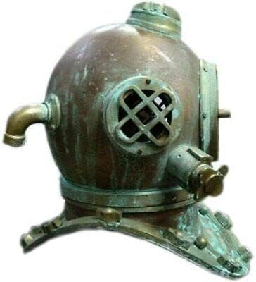 Royal Navy Diving Helmet ~ Anchor Engineering Diving Helmet ~ Marine Rare Antique Old Divers Helmet ~ Gift Item
