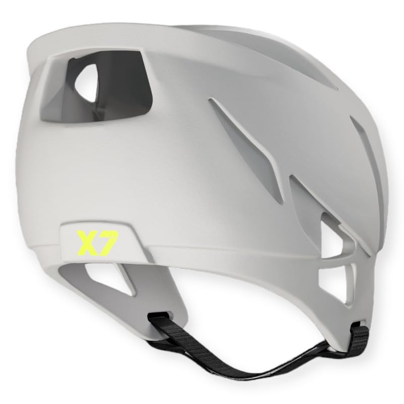 SYZMIK X7 Soft Shell Headgear - 5 Star Rated - Patented Technology Designed for 7v7, Non-Helmeted Football Training, Flag Football - White | Medium/Large