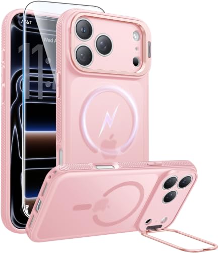 Image of FNTCASE for Phone Pro Case 18 Series /Phone 17 Pro Case with Stand Pink