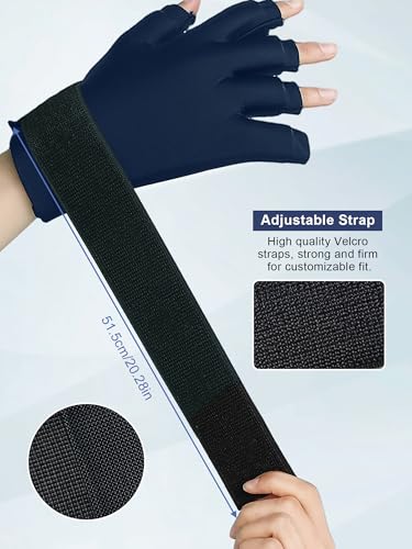 Image of highco Compression Hand ICE Pack Glove for Arthritis Pain Relief Adjustable Wrist Strap ICE Pack Wrap for Hand and Fingers,Cooling ICE Packs Glove for Women and Men,Tendonitis, Swelling