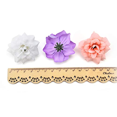 Fake Flower Heads In Bulk Wholesale For Crafts Peony Daisy Artificial Flower Home Party Decoration Scrapbooking Accessories Wreath Diy Head Cheap Craft Fake Flowers Decor 30Pcs 4.5Cm (Colorful) #TOP2