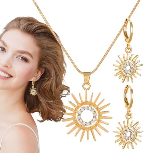 LXURY Pendientes colgantes de mal de – Llamativo collar con colgante de de liso | Regalos de joyería para festivales para viajes, fiestas, hogar, trabajo, citas, reuniones