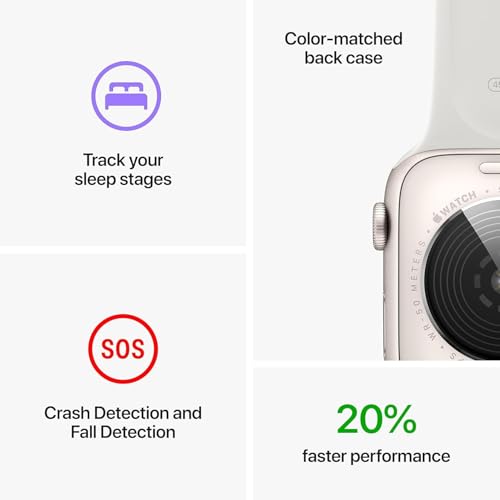 Image of Apple Watch Series 10 [GPS, 42mm] - Rose Gold Aluminum Case with Plum Sport Loop (Renewed)