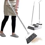 Kehrbesen-Set – 3-teiliges Reinigungswerkzeug, korrosionsbeständig, Zubehör – Besen-Set, für Haus, Wohnung, Innen- und Außenbereich, Boden, Schlafzimmer
