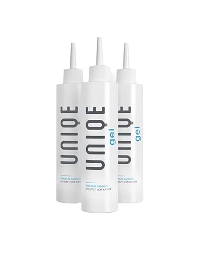 UNIQE Zahngel 3er Set | Für die UNIQE One Lamellenzahnbürste | Fluorid Gel für Gesunde Zahnpflege & Kariesschutz | Zahnpasta Ersatz mit Minz-Aroma