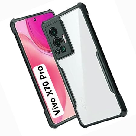 COBERTA Back Cover for Vivo X70 Pro Back Cover Case - Black Transparent