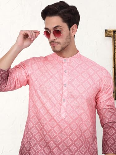 Image of Jompers Men's Ombre Pure Cotton Straight Kurta