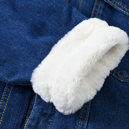 Image of Fashion Mens Denim Trucker Jackets Slim Fit Mens Jeans Jacket Cotton Outwear Coat Long Sleeve Plus Size Male