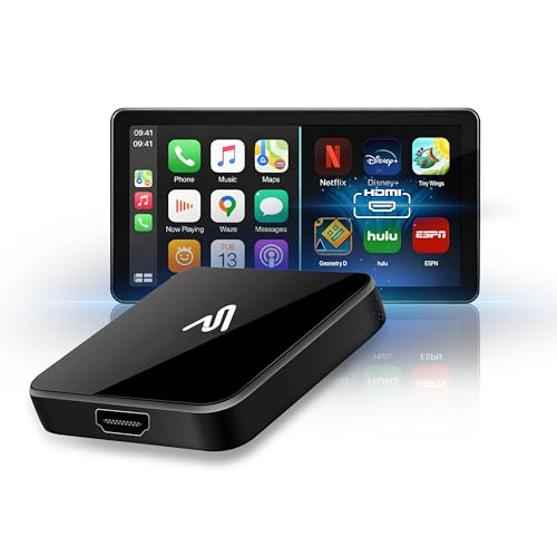 AutoSky CarPlay TV Adapter - Convert Any Wired CarPlay to Wireless CarPlay - Plug in a TV Stick to Stream Netflix YouTube and More Right from Your cars infotainment Screen