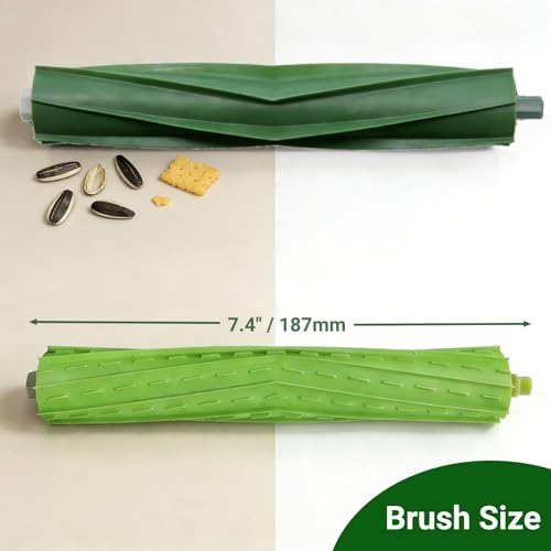 Image of 2 Sets Replacement for iRobot Roomba Replacement Parts, Rubber Roller Brushes for iRobot Roomba E & I & J Series i1 i1+ i2 i3 i3+ i4 i4+ i6 i6+ i7 i7+ i8 i8+ Plus E5 E6 E7 j6+ j8+ Vacuum Cleaner